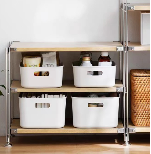 Modern Plastic Storage Basket – Multi-Purpose Organizer
