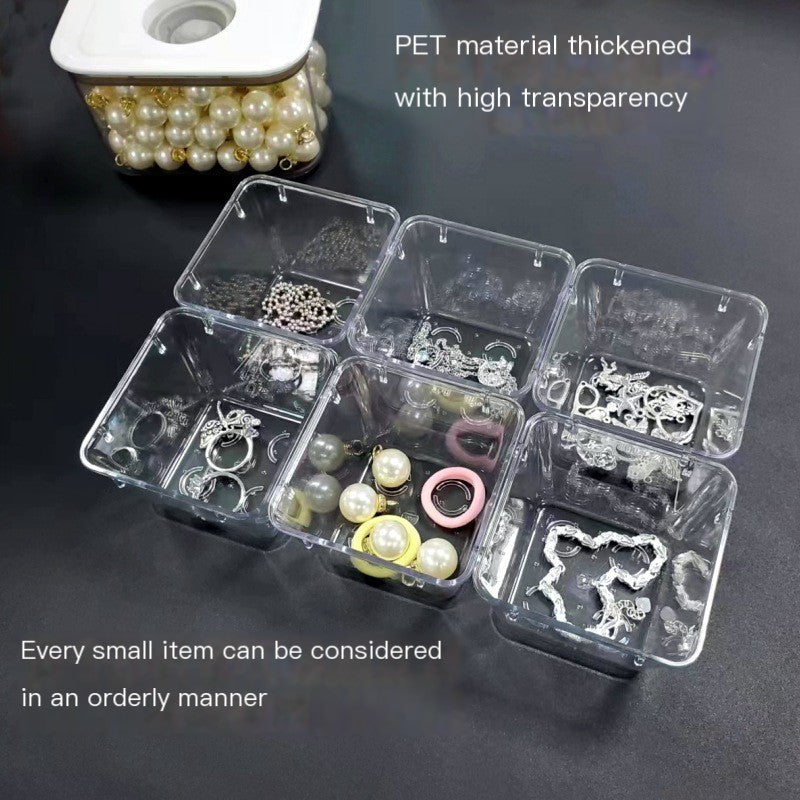 25pcs Transparent Drawer Storage Boxes – Multi-Room Organizer Set
