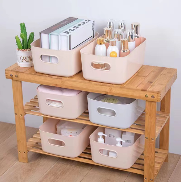 Modern Plastic Storage Basket – Multi-Purpose Organizer