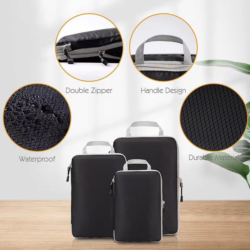 3-Piece Compressed Storage Bag Set – Home & Travel Use