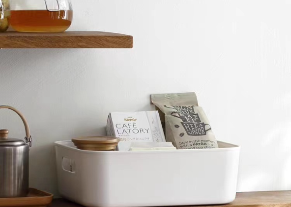 Modern Plastic Storage Basket – Multi-Purpose Organizer