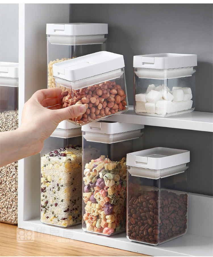 Stackable Transparent Storage Containers – 500ml / 800ml / 1200ml