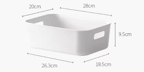 Modern Plastic Storage Basket – Multi-Purpose Organizer