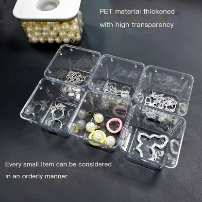 25pcs Transparent Drawer Storage Boxes – Multi-Room Organizer Set