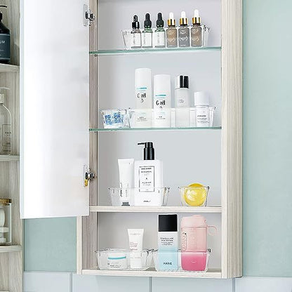 25pcs Transparent Drawer Storage Boxes – Multi-Room Organizer Set
