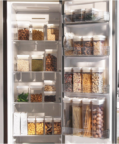 Stackable Transparent Storage Containers – 500ml / 800ml / 1200ml